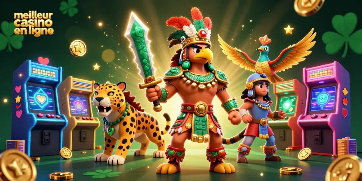 Jouez au meilleur casino en ligne avec des machines à sous colorées et des personnages animés captivants.
