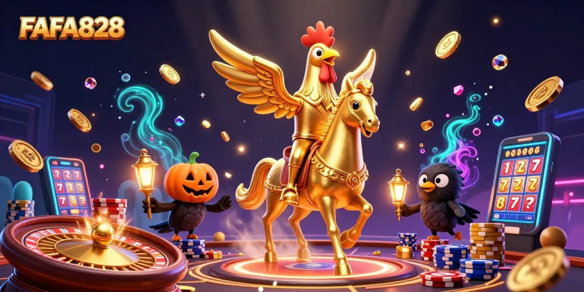 Experience excitement at FAFA828 with vibrant gaming action and dazzling casino elements.