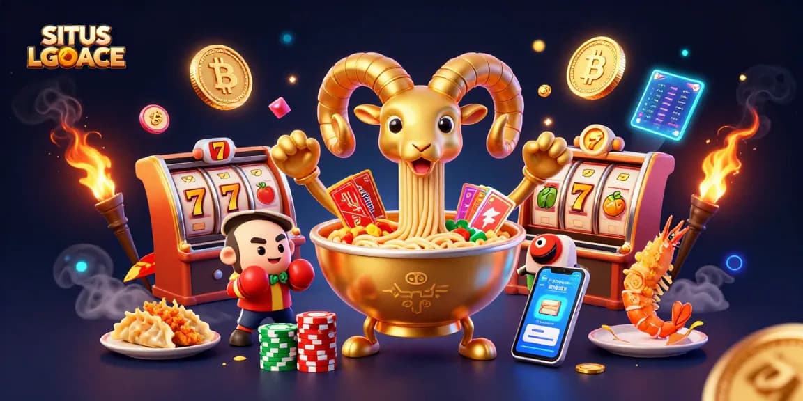 Engage in thrilling gameplay at SITUS LGOACE with vibrant slot reels and dynamic crypto elements.