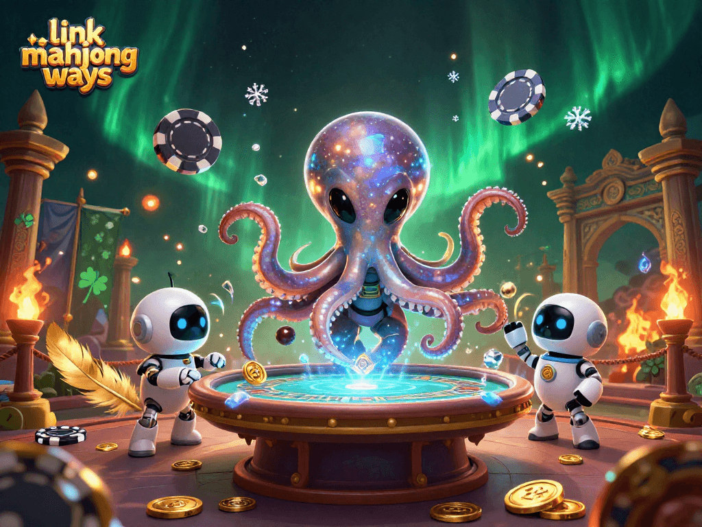 Play exciting games with link mahjong ways as the alien octopus promotes thrilling casino adventures