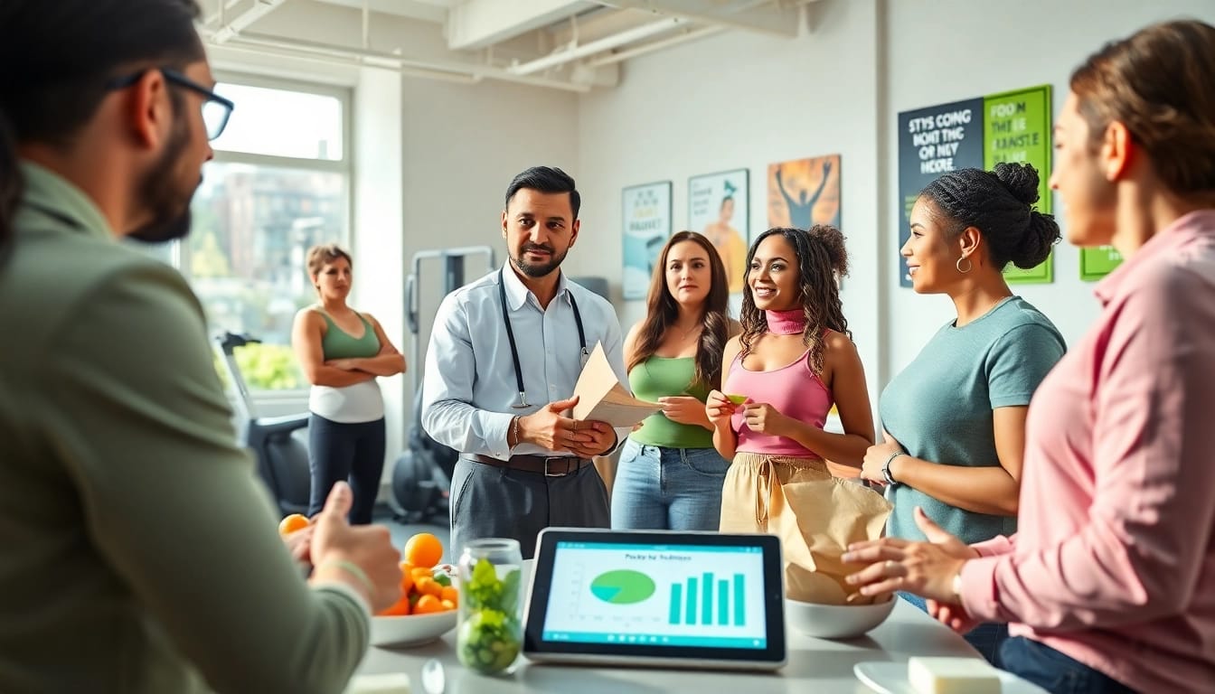 Nutritionist guiding clients through strategies to overcome a weight loss plateau