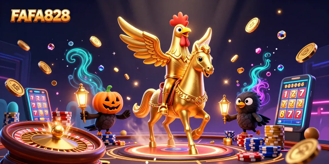 Experience excitement at FAFA828 with vibrant gaming action and dazzling casino elements.