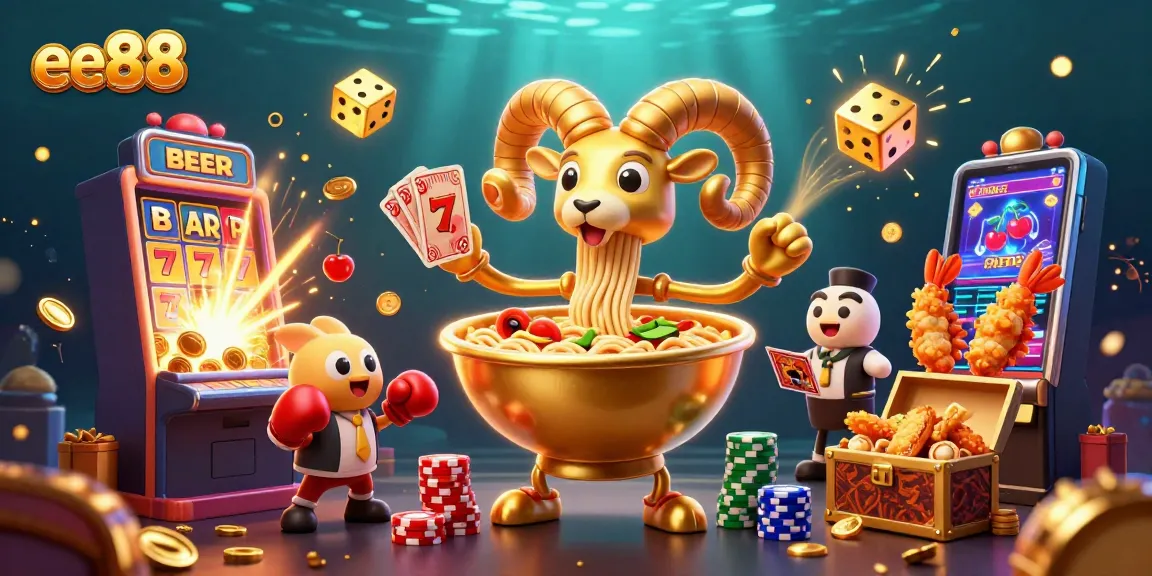 Experience the thrilling game dynamics of ee88 with vibrant characters and casino elements.