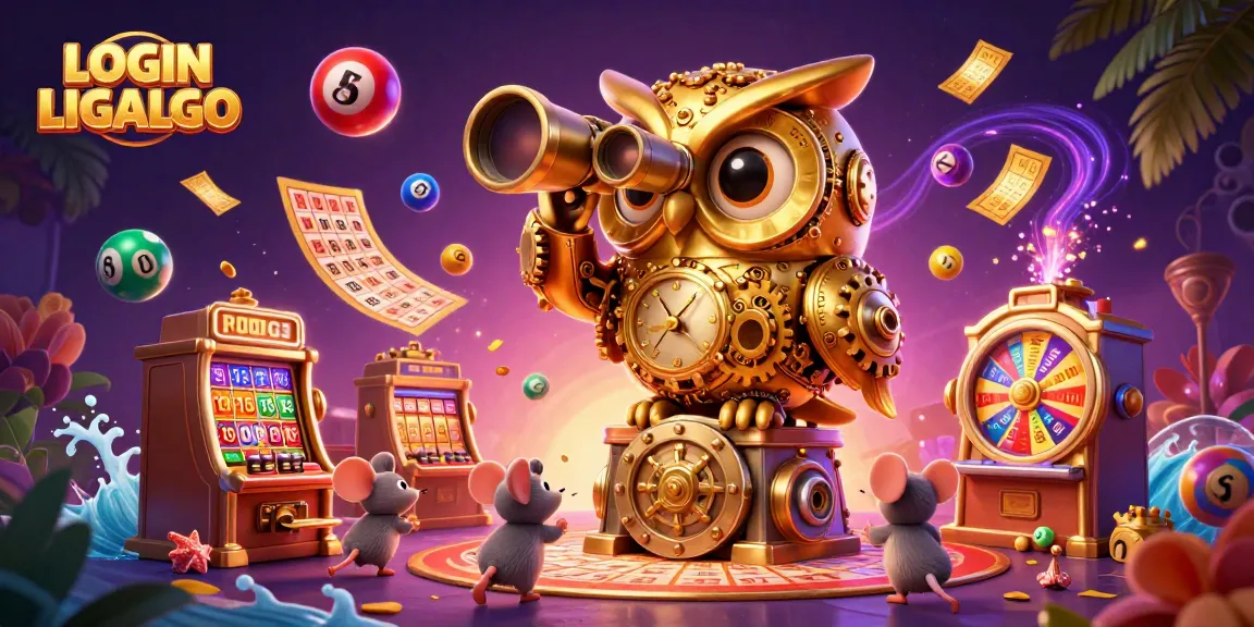 Experience seamless gameplay with LOGIN LIGALGO in a vibrant casino scene filled with action.