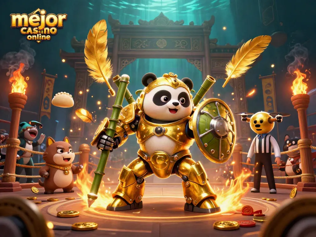 Gana en el mejor casino online con emoción y diversión en una ilustración vibrante.