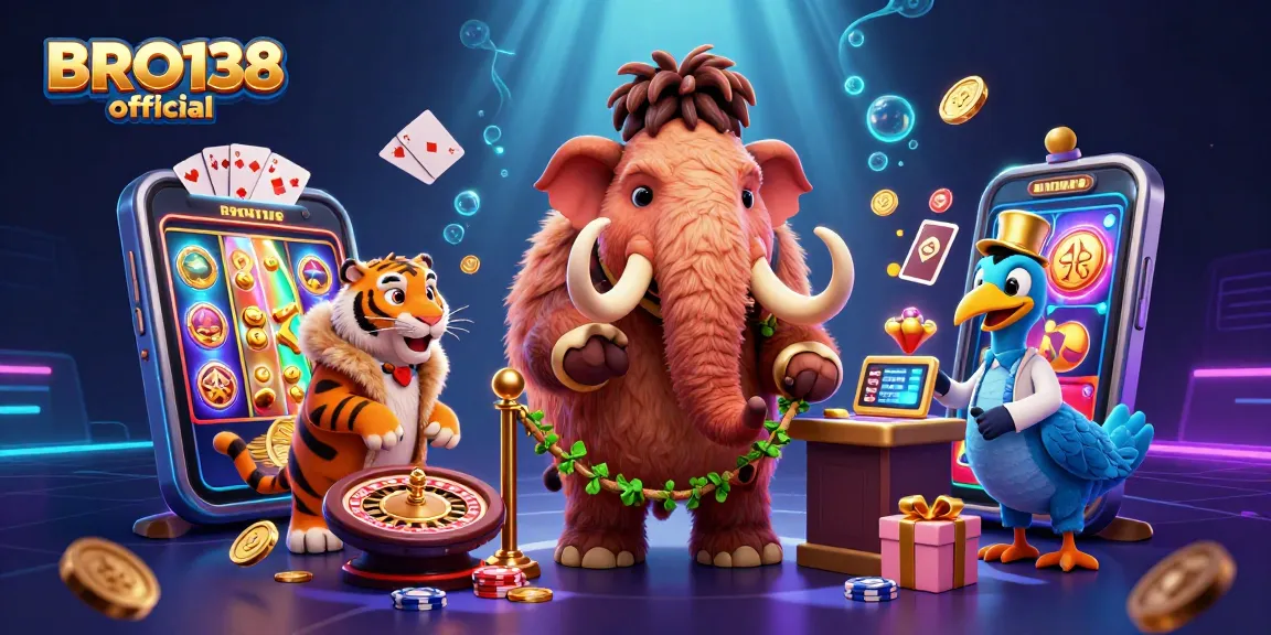 Experience exclusive gaming at BRO138 official with vibrant slot visuals and charismatic characters.
