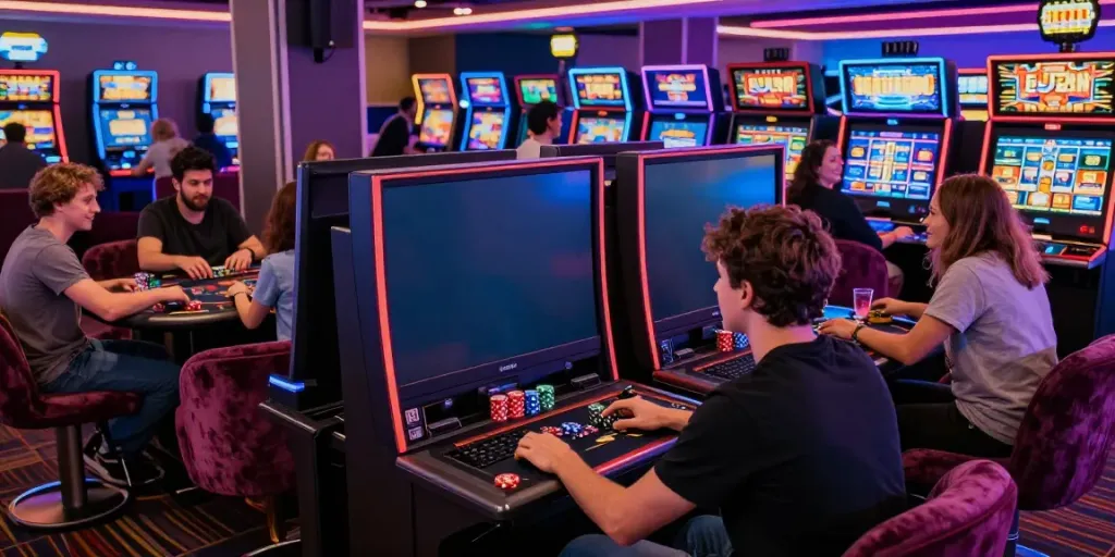 Slot777 - suasana seru bermain mesin slot online dengan teman-teman di lingkungan kasino virtual