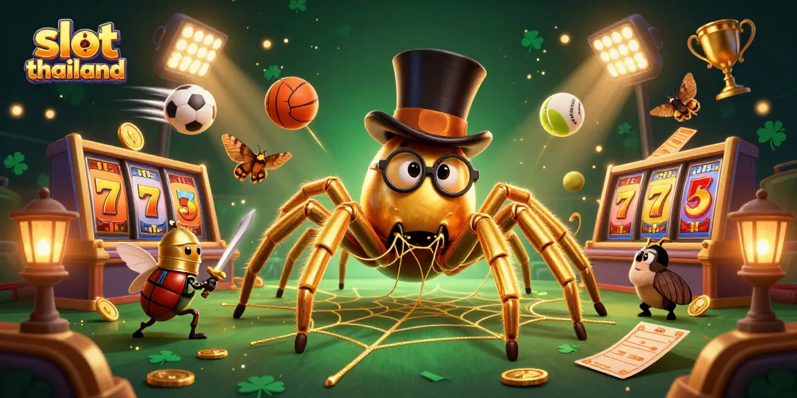 Experience thrilling gaming moments with slot thailand elements in a vibrant 3D illustration.