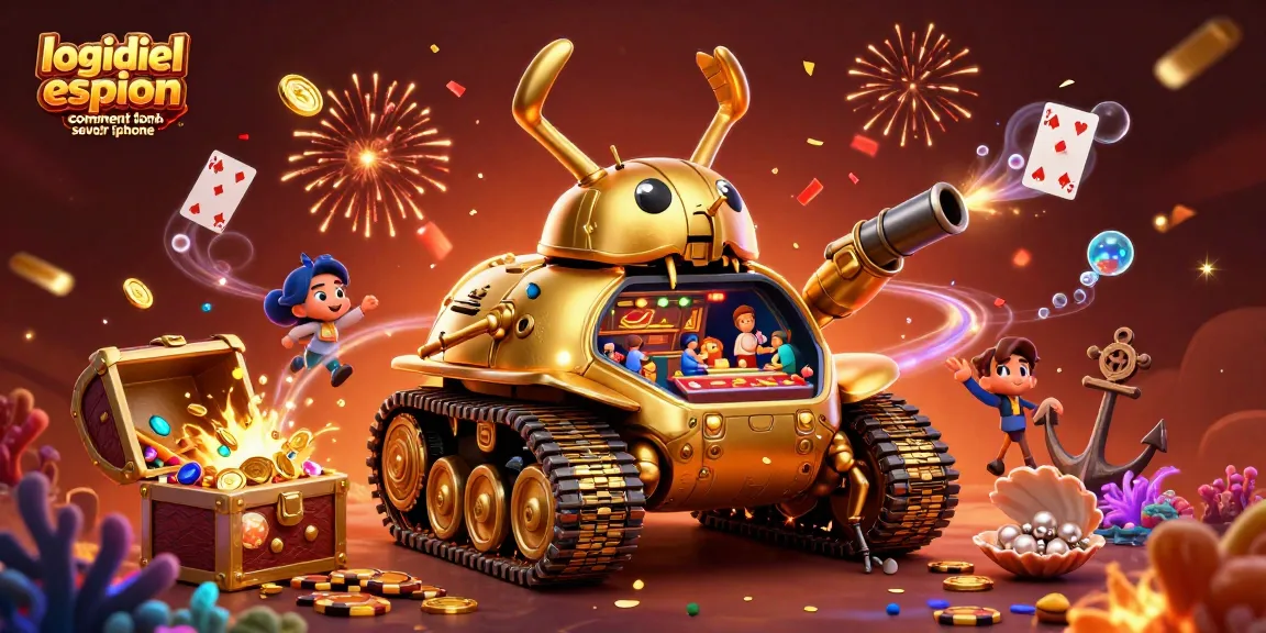 Détectez les logiciels espions comment savoir iPhone dans une scène de casino vibrante et festive
