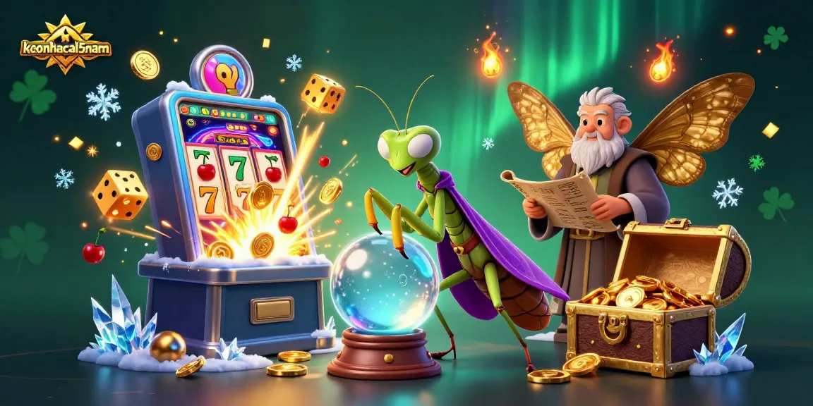 Experience the thrills of keonhacai5nam with a dynamic casino scene featuring vibrant characters and exciting games.