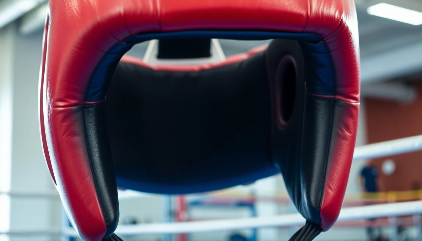 Präsentiert hochwertiges headgear boxing mit robusten Polsterungen für Sicherheit.