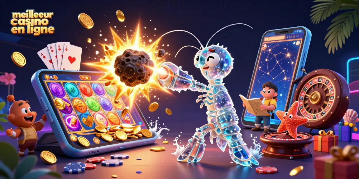Jouez sur le meilleur casino en ligne avec un samouraï galactique et une étoile de mer pour la chance.