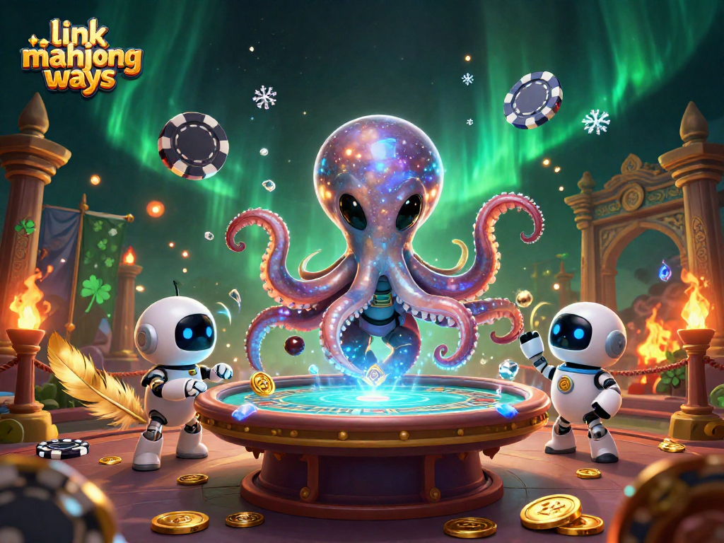Play exciting games with link mahjong ways as the alien octopus promotes thrilling casino adventures