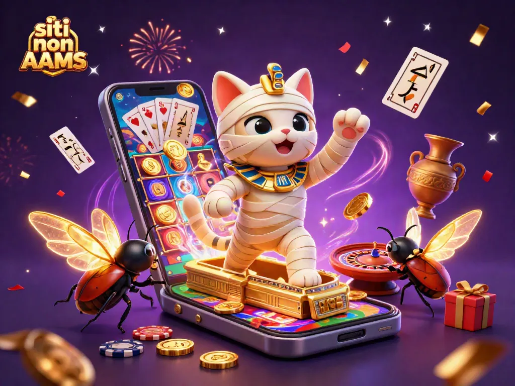 Gioca nei siti non AAMS con una mummia egiziana e uno scarabeo in un vivace casinò.
