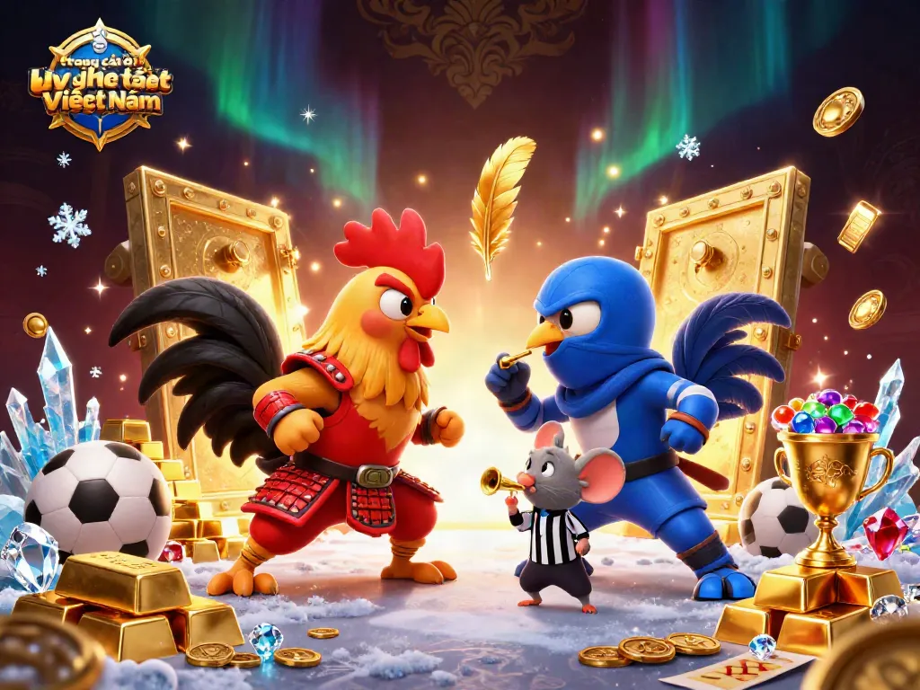 Trang cá độ bóng đá uy tín nhất Việt Nam kết hợp roosters trong cuộc chiến hấp dẫn tại một sân vận động.