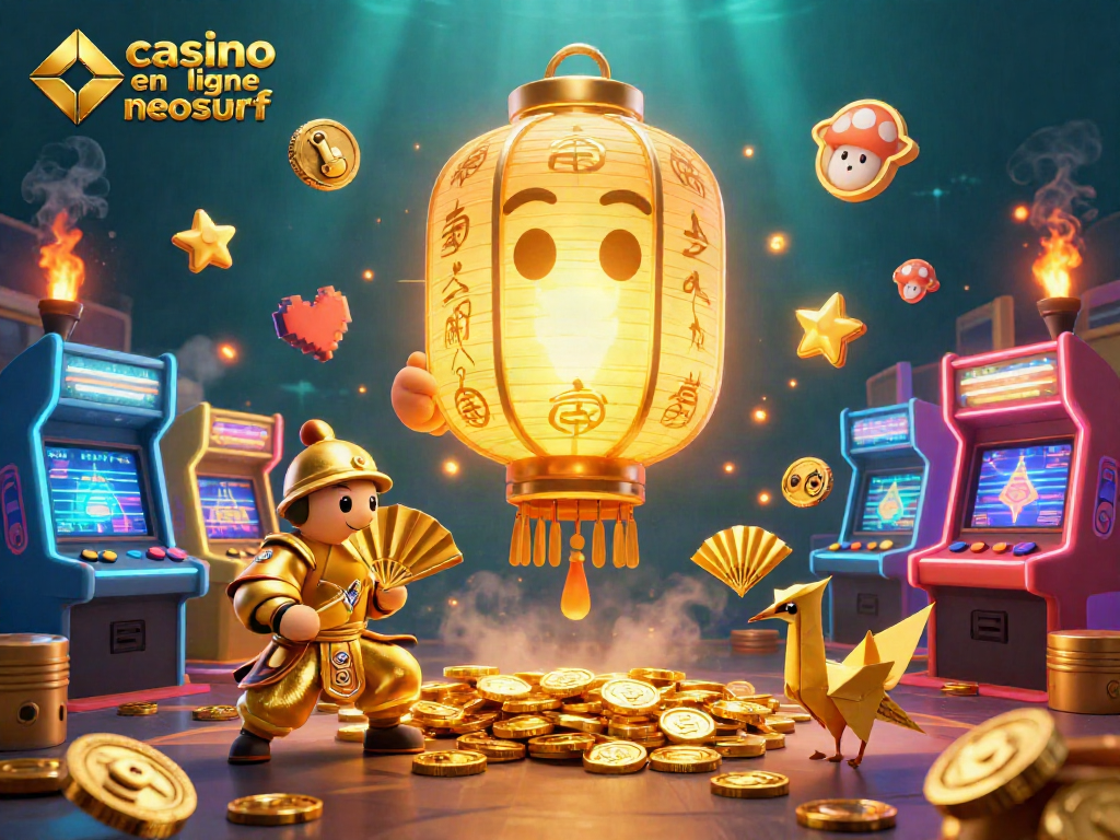 Jouez au casino en ligne Neosurf avec des personnages 3D animés dans un décor coloré.