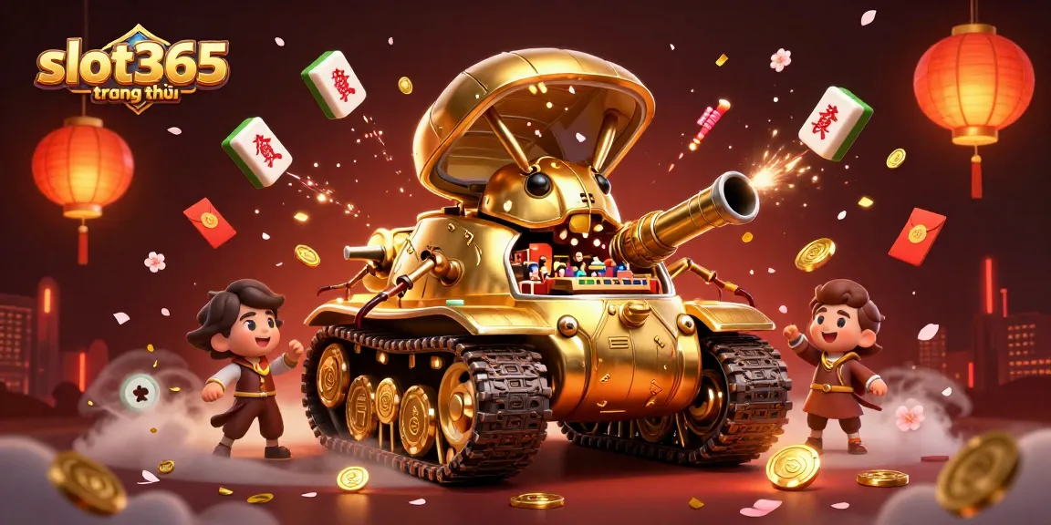 Experience the thrill of slot365 trang chủ with an animated golden beetle casino tank and vibrant game elements.