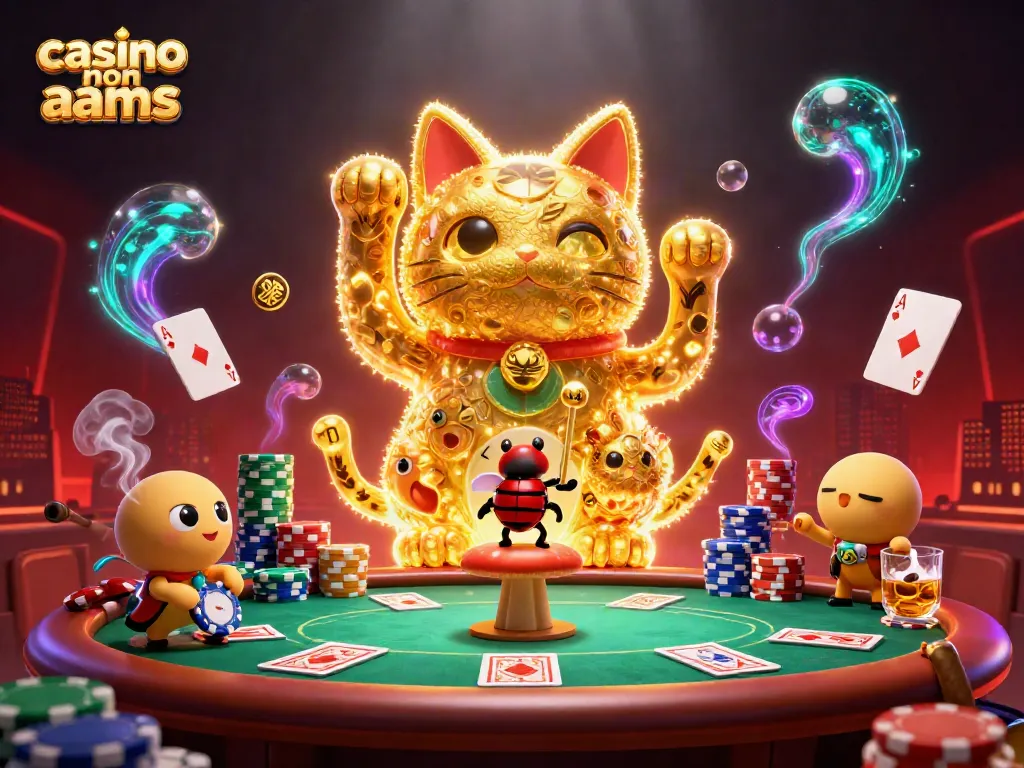 I giocatori vivono un'esperienza emozionante nei casinò non AAMS con simboli e personaggi luminosi.