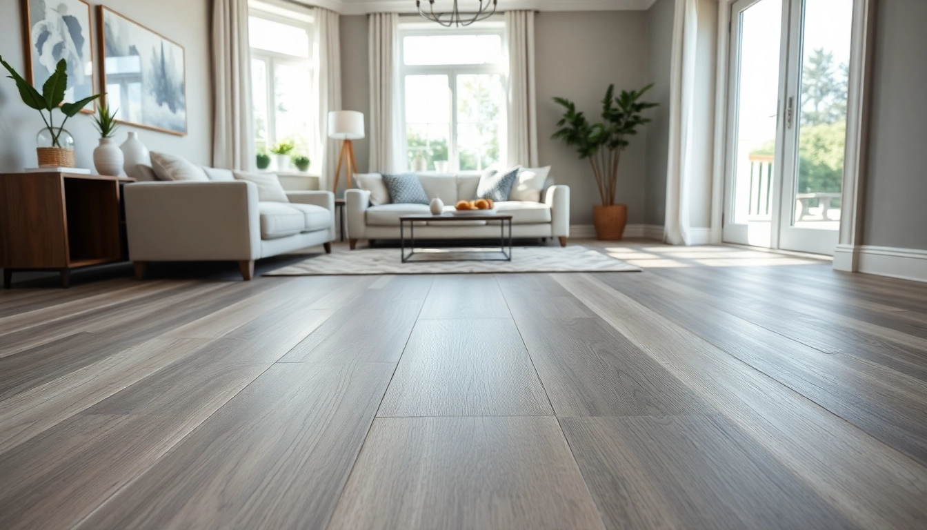 Transform your home with luxury flooring near me, featuring a stylish living room setting.