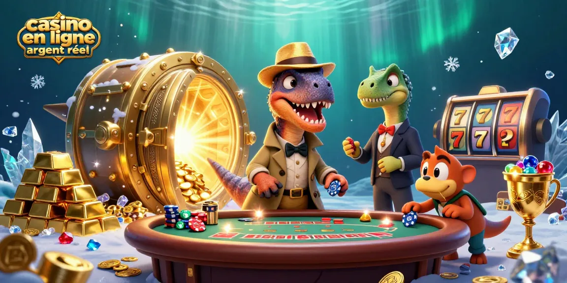 Profitez de l'énergie du casino en ligne argent réel avec ce vélociraptor aux cartes au blackjack.