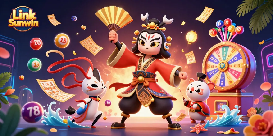 Spin the Link Sunwin lottery with vibrant 3D elements and engaging casino action.