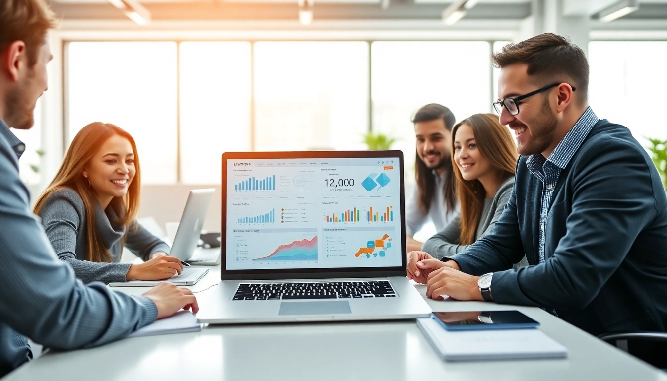 Engaging visual of enterprise assistant SaaS platform showcasing team collaboration and productivity.