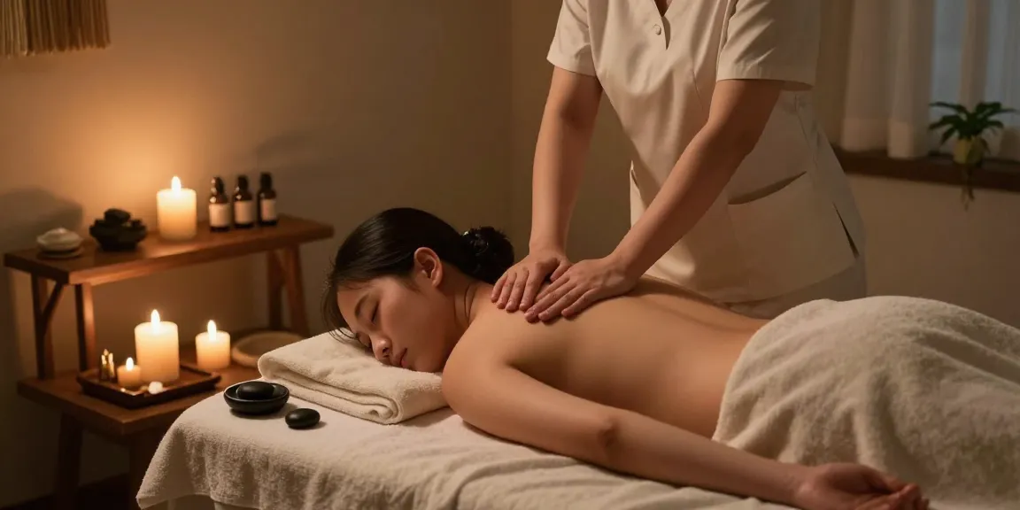 Relaxing 대구마사지 session in a serene spa environment, showcasing expert techniques and calming ambiance.