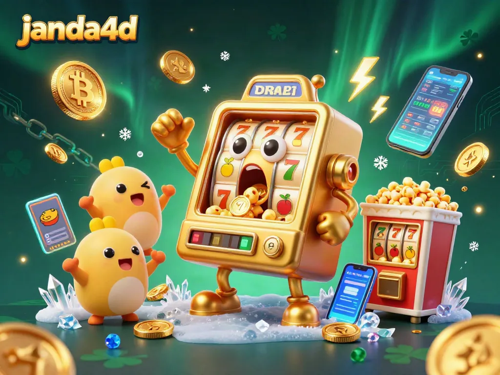 Mesin slot janda4d merayakan kemenangan besar dengan koin yang melimpah, menyenangkan pemain di kasino online.