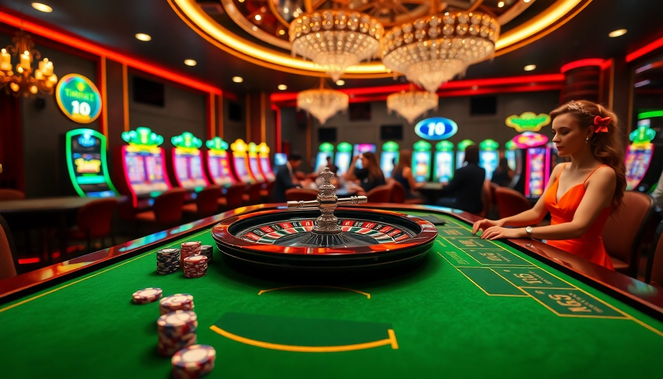 Action-packed scene at a live casino game table featuring thrilling gameplay at https://thabet.vc/