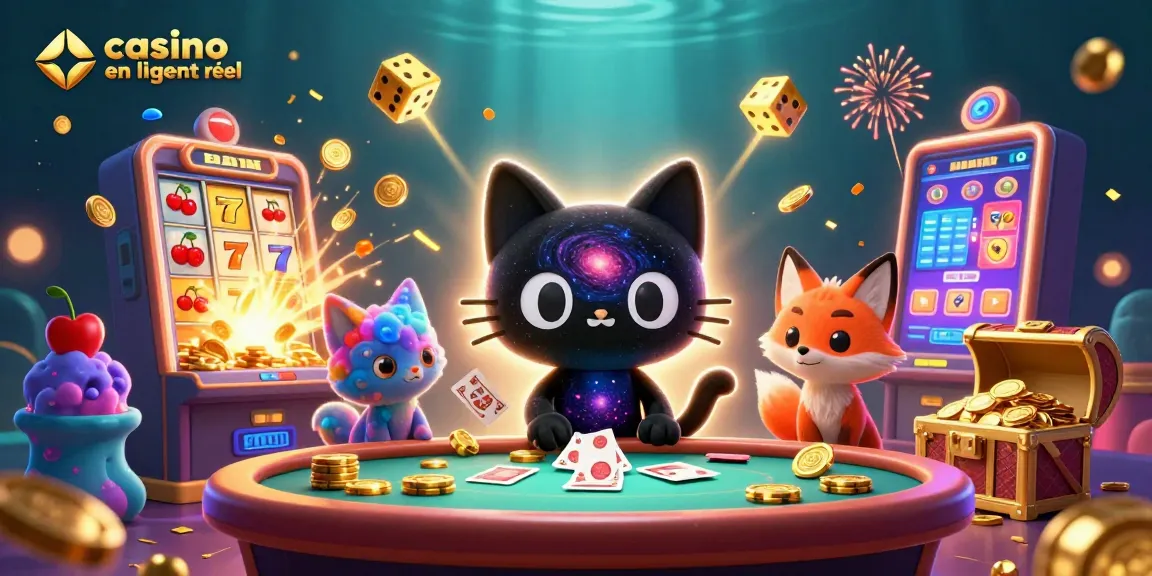 Jouez au casino en ligne argent réel avec des jackpots éclatants et des personnages animés colorés.