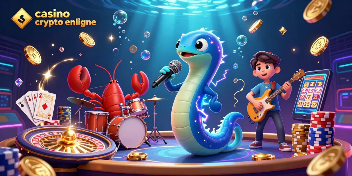 Découvrez un captivant spectacle musical avec un DJ anguille, drapé dans le monde du casino crypto en ligne.