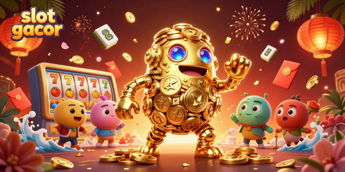 Gadaikan slot gacor dalam ilustrasi 3D, simak simbol mesin slot yang berkilau.