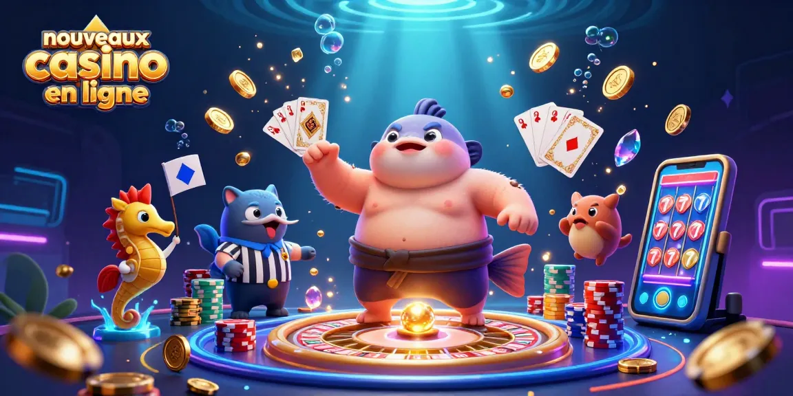 Gagnez avec les nouveaux casinos en ligne en jouant sous l'eau avec des personnages animés et de l'argent scintillant.