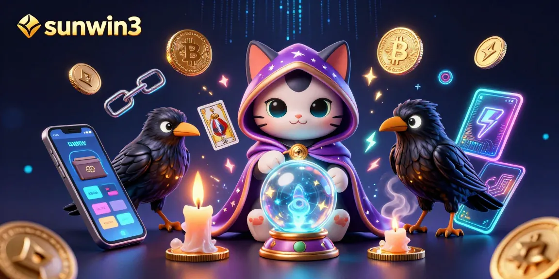 Experience the thrilling features of sunwin3 with an immersive 3D casino illustration showcasing dynamic game elements and characters.