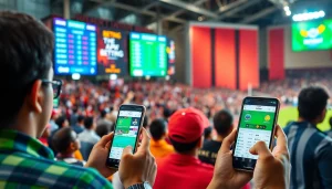 Explore engaging sports betting sites India with fans enjoying the thrill of live betting events.