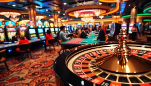 "Betting excitement captured at https://xx88.boats/ with roulette wheel and colorful chips."