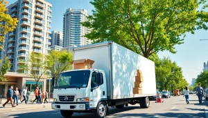 Best Toronto Movers helping a family move in lively city surroundings.