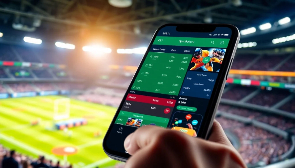 Engaging sportsbook app for sports betting sites California displayed on a smartphone.