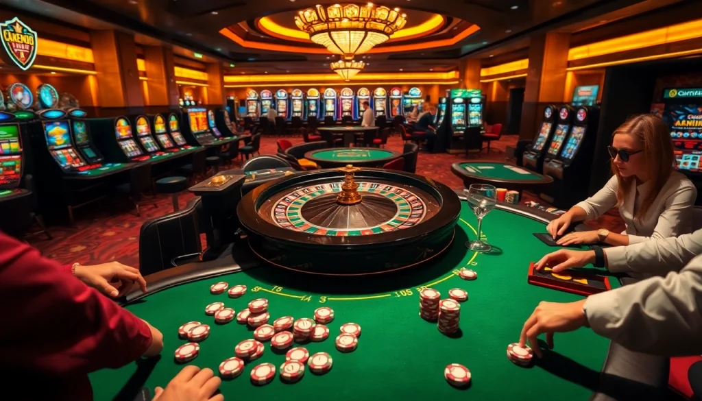 Experience thrilling gambling at https://www.ph22255.com/ with vibrant casino tables and engaged players.