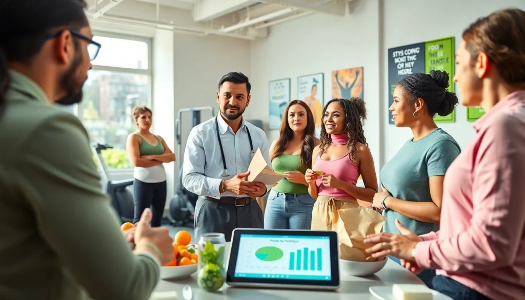 Nutritionist guiding clients through strategies to overcome a weight loss plateau