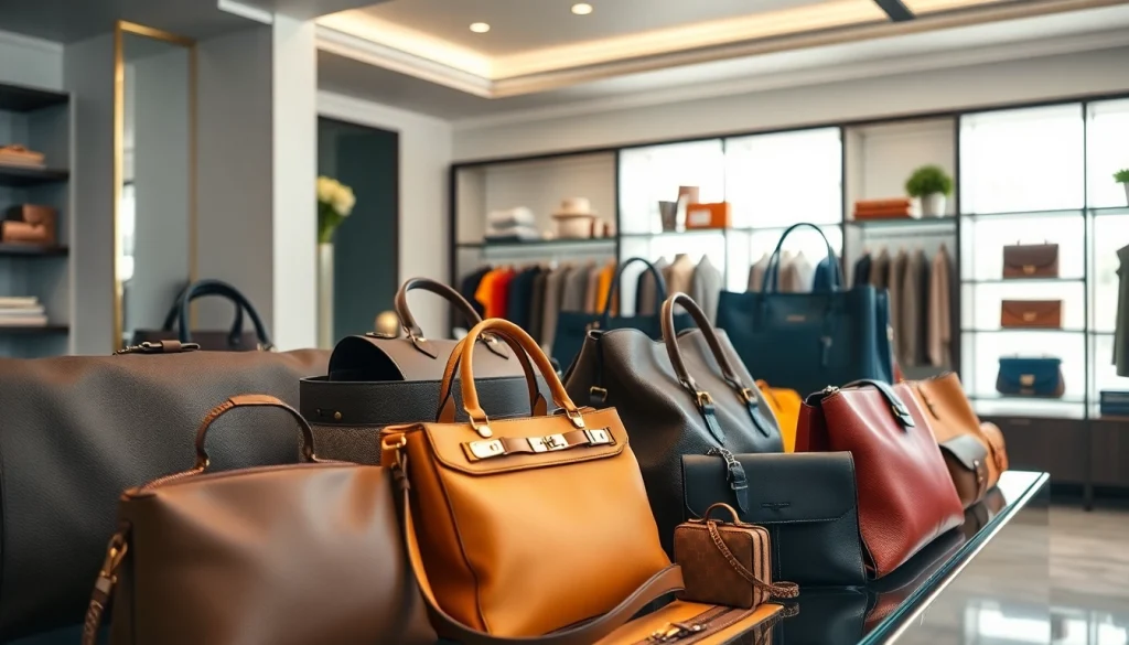 레플리카 제품을 고급스럽게 진열한 세련된 쇼핑 환경