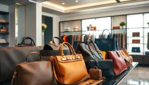 레플리카 제품을 고급스럽게 진열한 세련된 쇼핑 환경