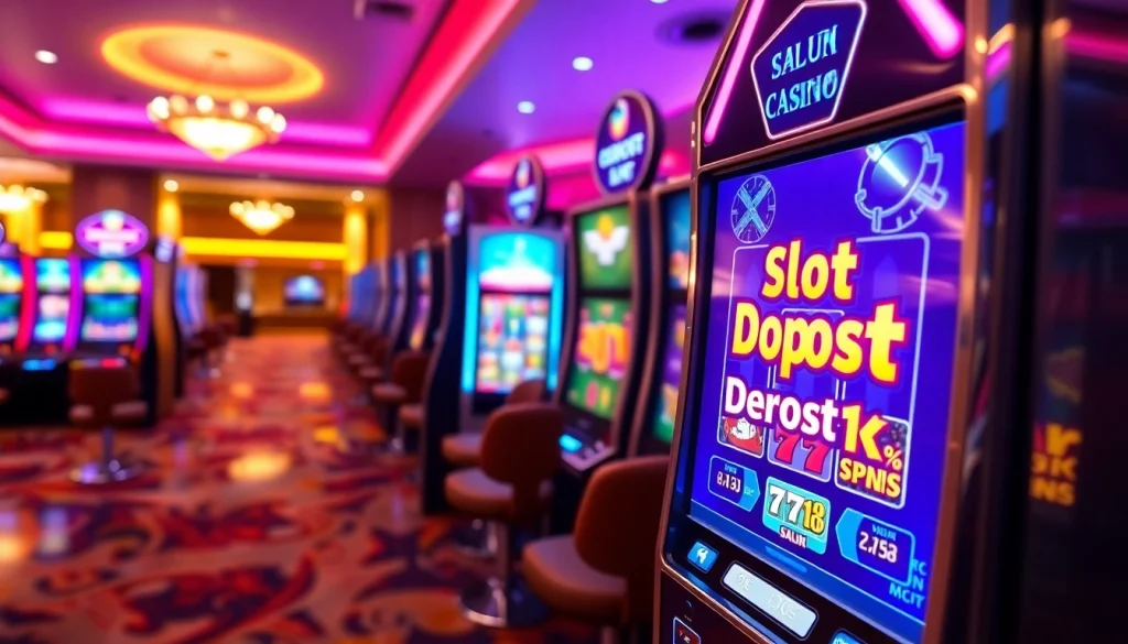 Menampilkan slot deposit 1k di layar mesin slot modern yang menarik perhatian.