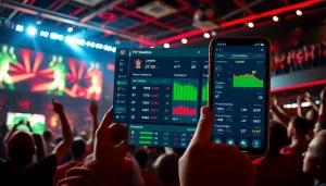 Track live scores and player stats with บานผลบอล in a vibrant sports bar atmosphere.