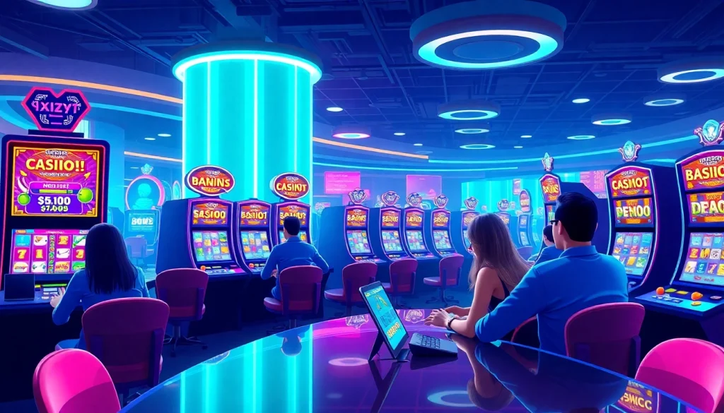 Mengambil tindakan menggunakan slot deposit 1k pada mesin slot digital yang bersemangat.