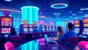 Mengambil tindakan menggunakan slot deposit 1k pada mesin slot digital yang bersemangat.