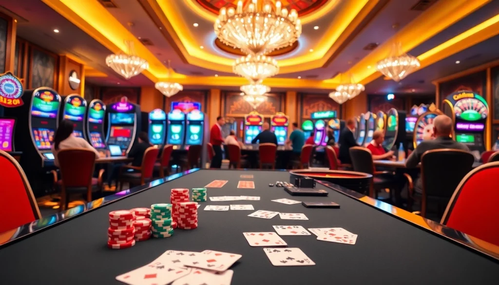 Experience the thrill of winning at https://taigo88.team/ with vibrant casino scenes and engaging gameplay.