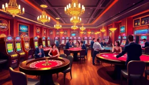 Experience the thrill of BK8TH casino with vibrant slot machines and poker excitement.