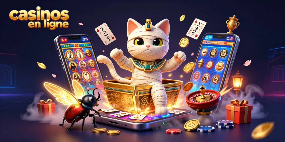 Déclenchez l'excitation avec le chat momie d'Égypte dans ce casino en ligne captivant.